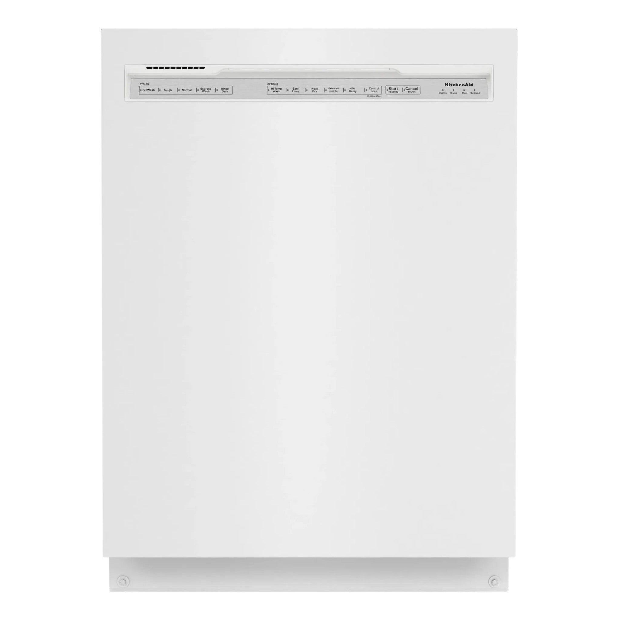 KitchenAid 24-Inch 39 dBA Front Control Dishwasher with Third Level Utensil Rack – White
