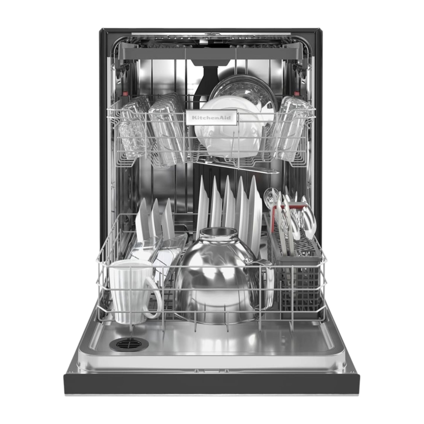 KitchenAid 24" Built-In Dishwasher with 30+ Total Wash Jets & PrintShield™ Stainless Steel Finish – 39 dBA