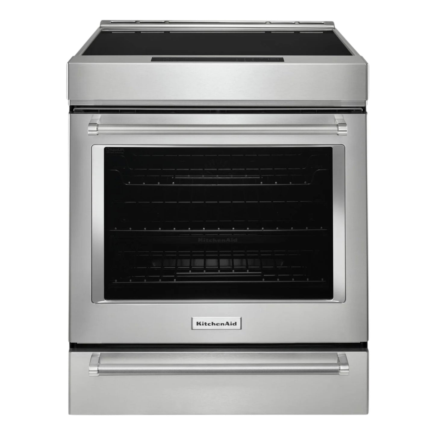 KitchenAid 30-Inch 6.4 cu. ft. 4-Element Induction Slide-In Convection Range with Air Fry – Stainless Steel