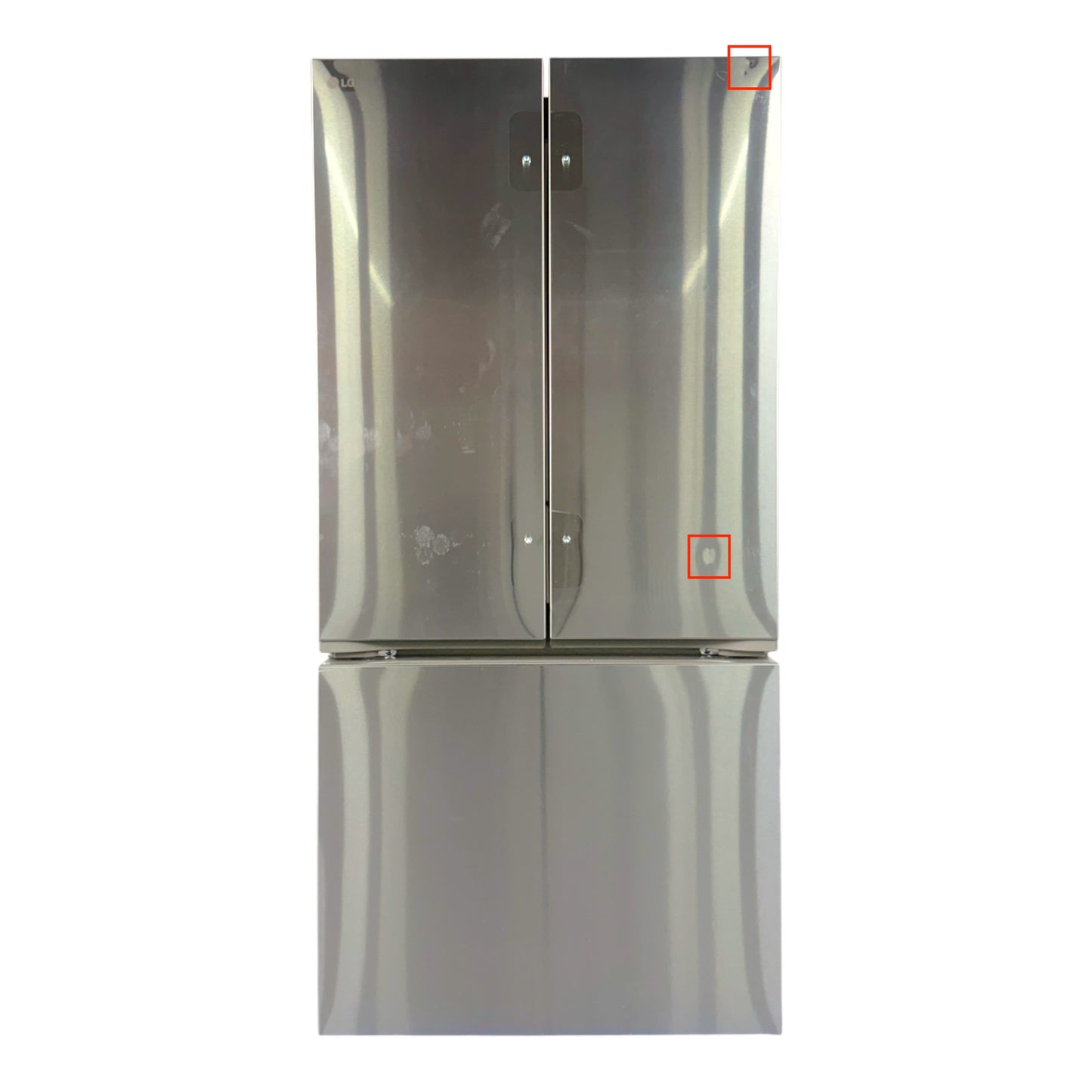 LG 21 cu ft 3-Door Counter-Depth MAX French Door Refrigerator – Stainless Steel