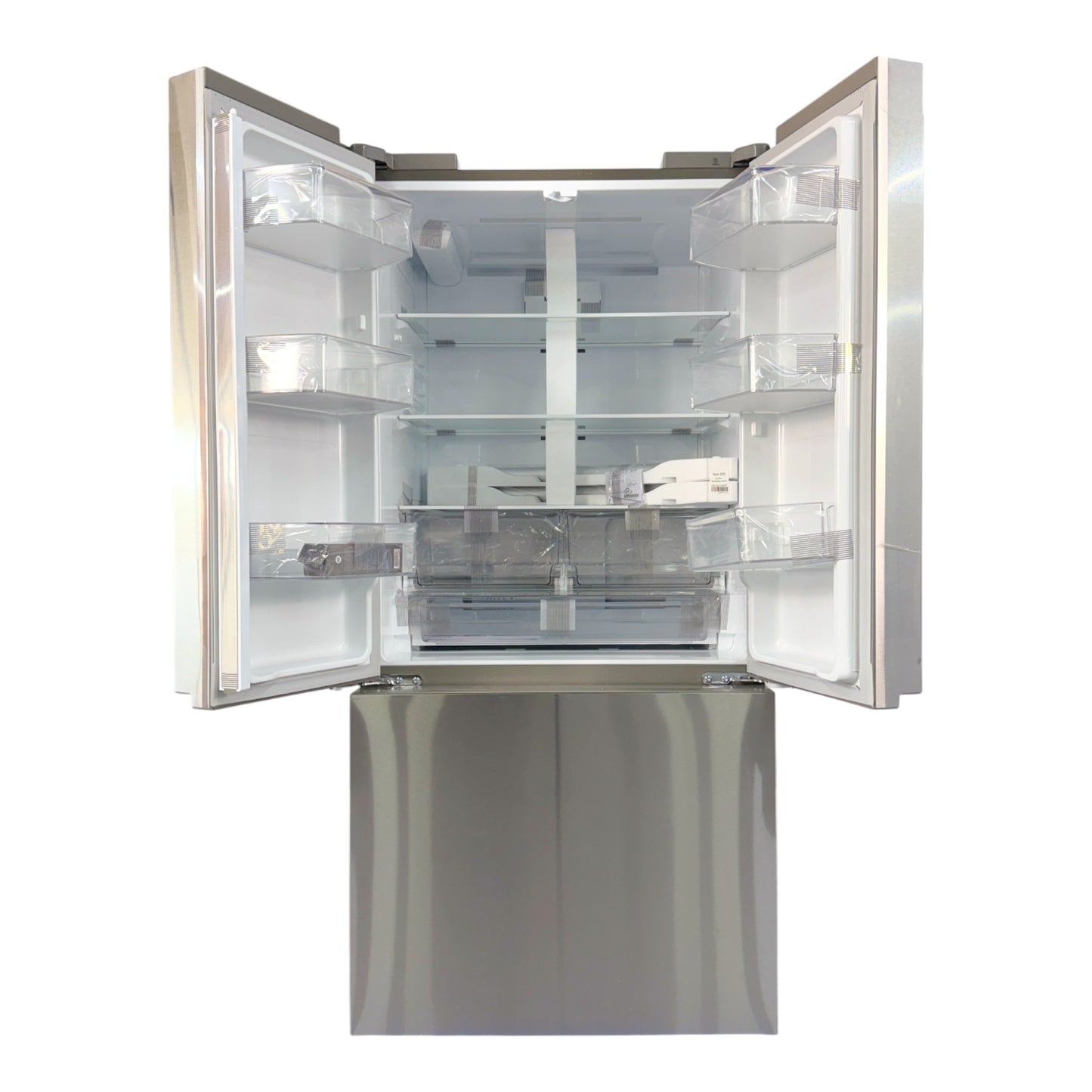 LG 21 cu ft 3-Door Counter-Depth MAX French Door Refrigerator – Stainless Steel