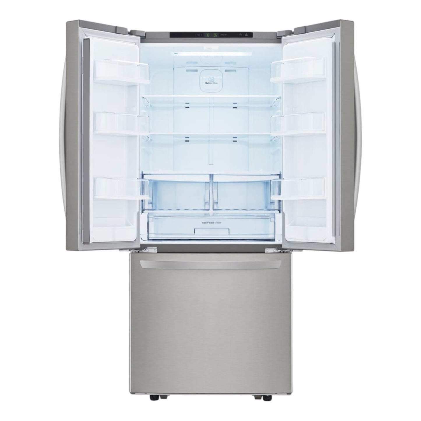 LG 22 cu ft French Door Refrigerator with Smart Cooling™ System & Multi-Air Flow™ Cooling – Stainless Steel