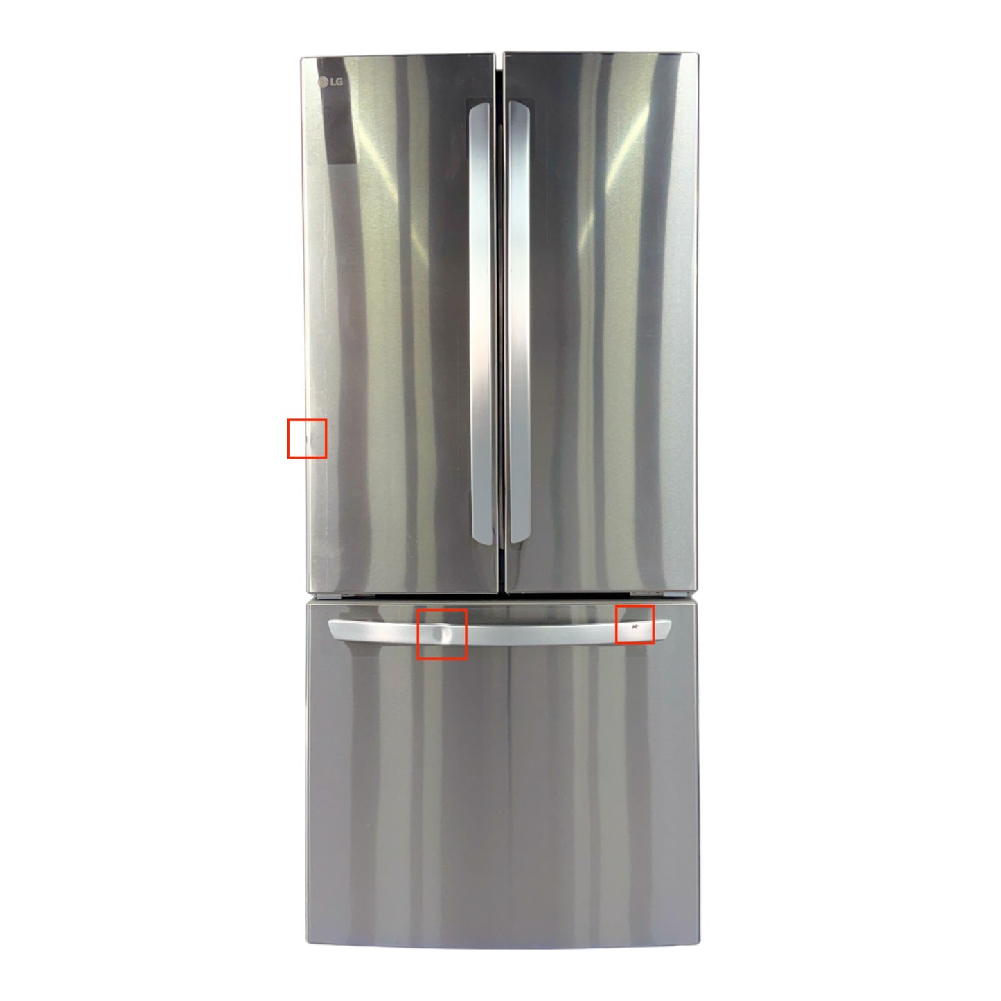 LG 22 cu ft French Door Refrigerator with Smart Cooling™ System & Multi-Air Flow™ Cooling – Stainless Steel