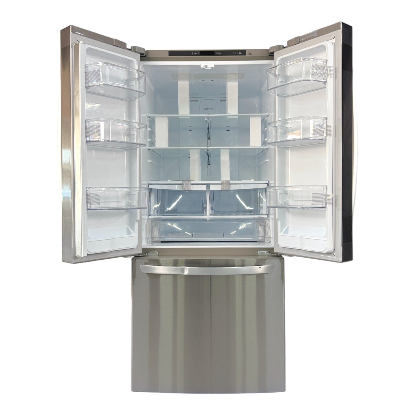 LG 22 cu ft French Door Refrigerator with Smart Cooling™ System & Multi-Air Flow™ Cooling – Stainless Steel
