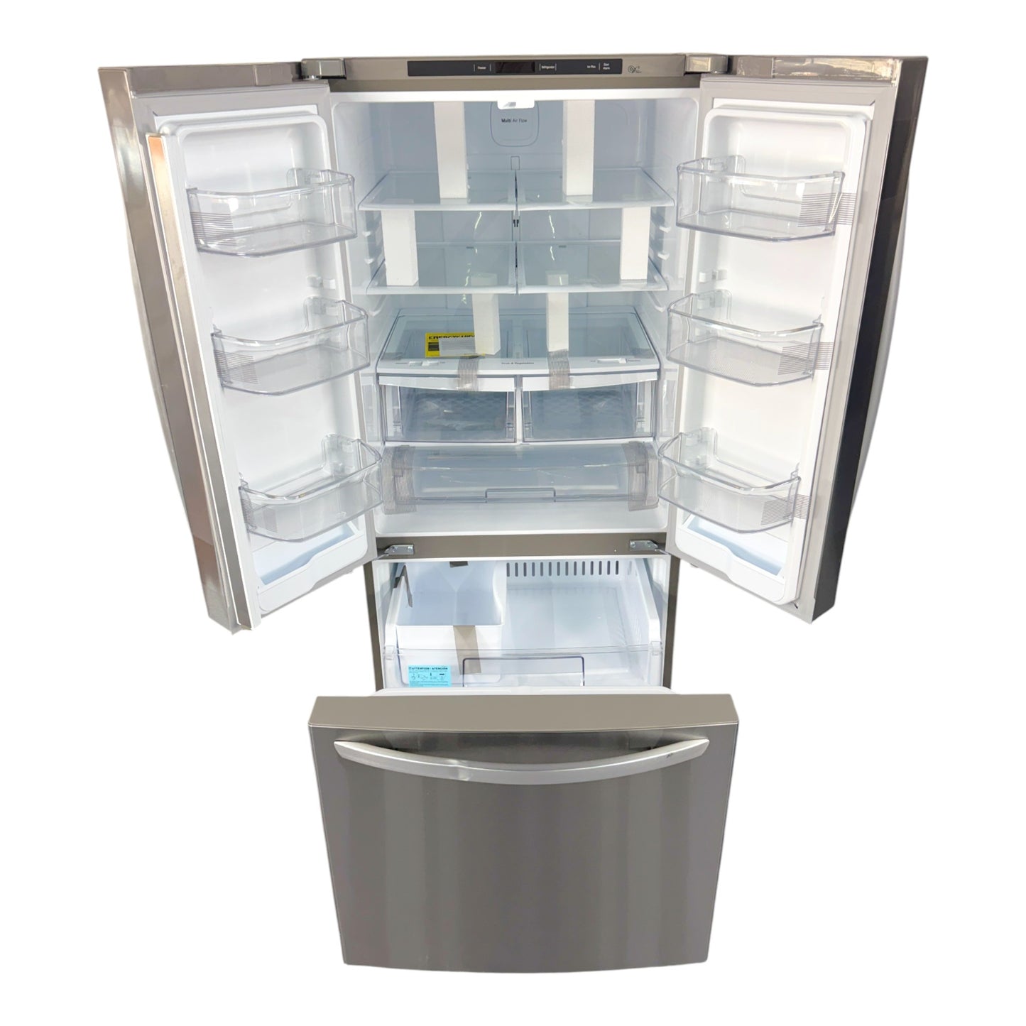 LG 22 cu ft French Door Refrigerator with Smart Cooling™ System & Multi-Air Flow™ Cooling – Stainless Steel