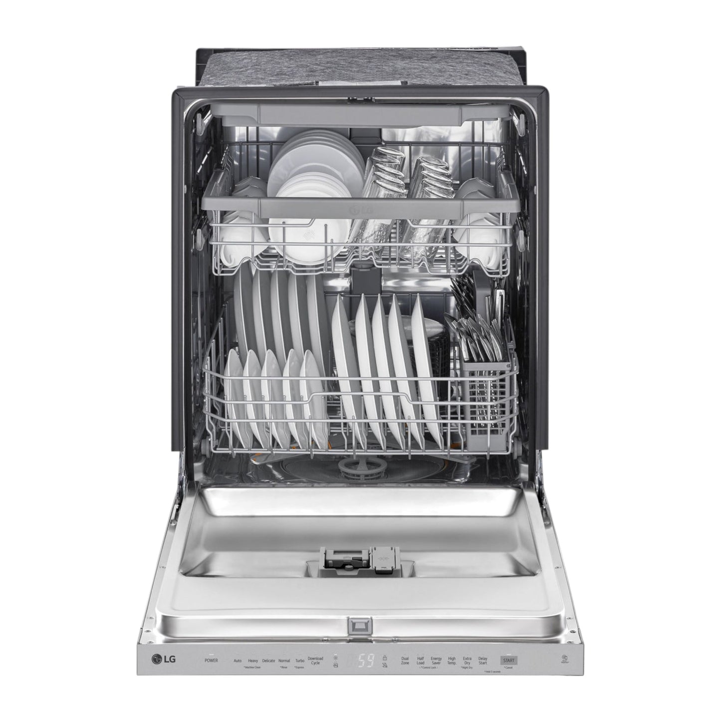 LG 24" Top-Control Dishwasher with QuadWash® & Dynamic Dry™ – Stainless Steel