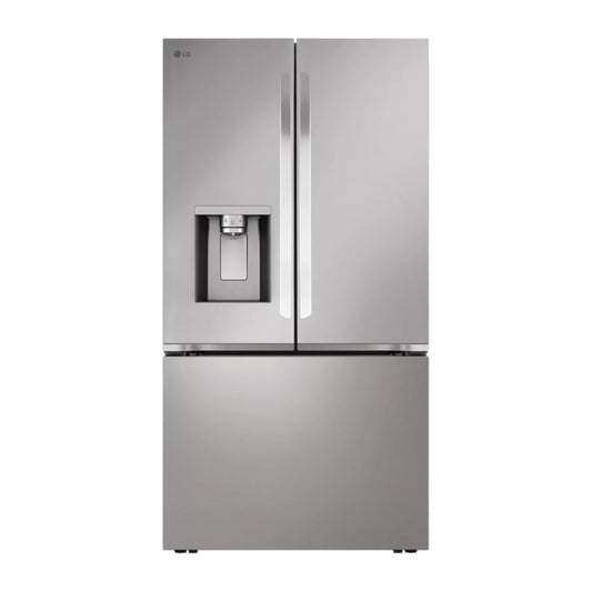 LG 26 cu ft Smart Counter-Depth MAX™ French Door Refrigerator with Craft Ice® & PrintProof™ Stainless Steel Finish