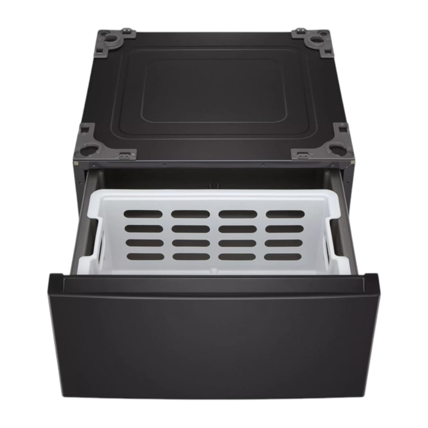 LG 27" Laundry Pedestal with Storage Drawer – Black Steel