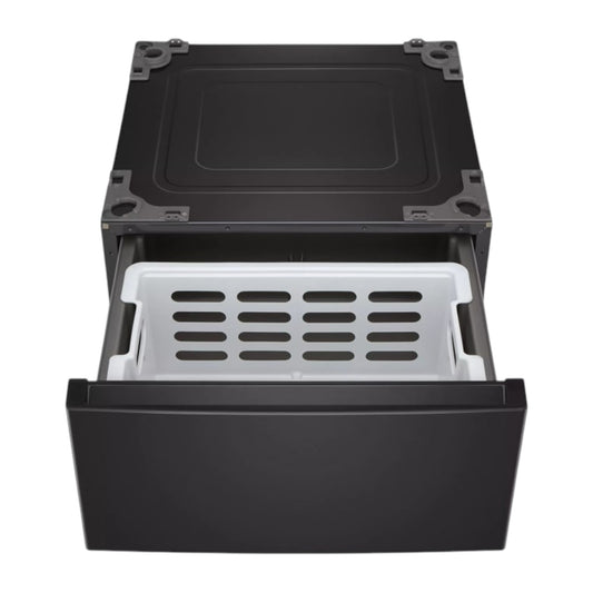 LG 27" Laundry Pedestal with Storage Drawer – Black Steel