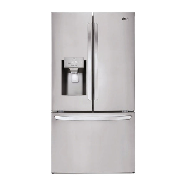 LG 28 cu ft Smart French Door Refrigerator with External Ice & Water Dispenser, Dual Ice Makers, Craft Ice & Smart Cooling System – Stainless Steel