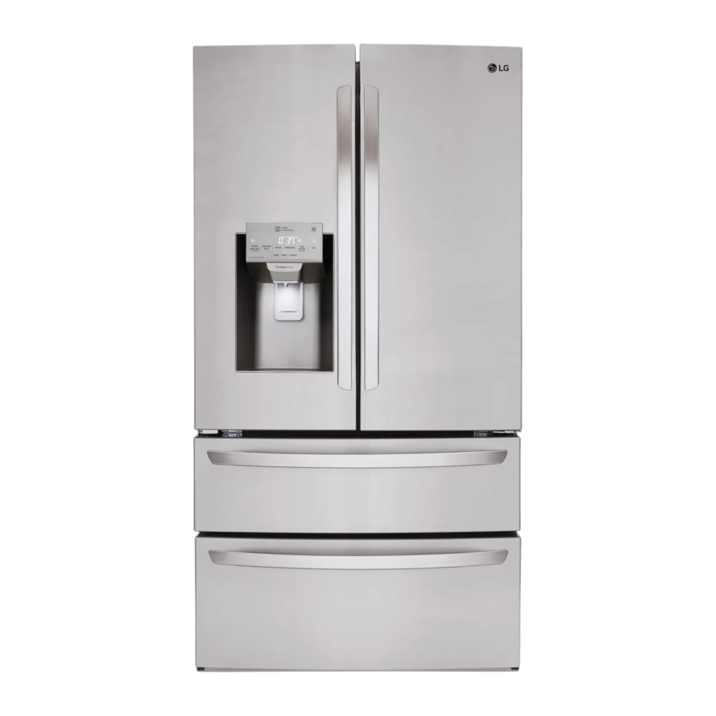 LG 28 cu ft Smart Wi-Fi French Door Refrigerator with Full-Width Drawer & Smart Cooling® System – Stainless Steel