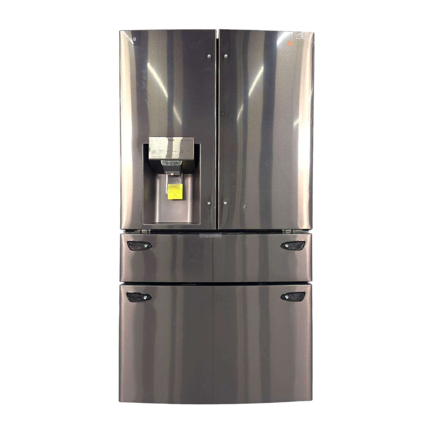 LG 30 cu ft Smart 4-Door French Door Refrigerator with Full-Convert Drawer™ & Craft Ice™ – PrintProof™ Black Stainless Steel