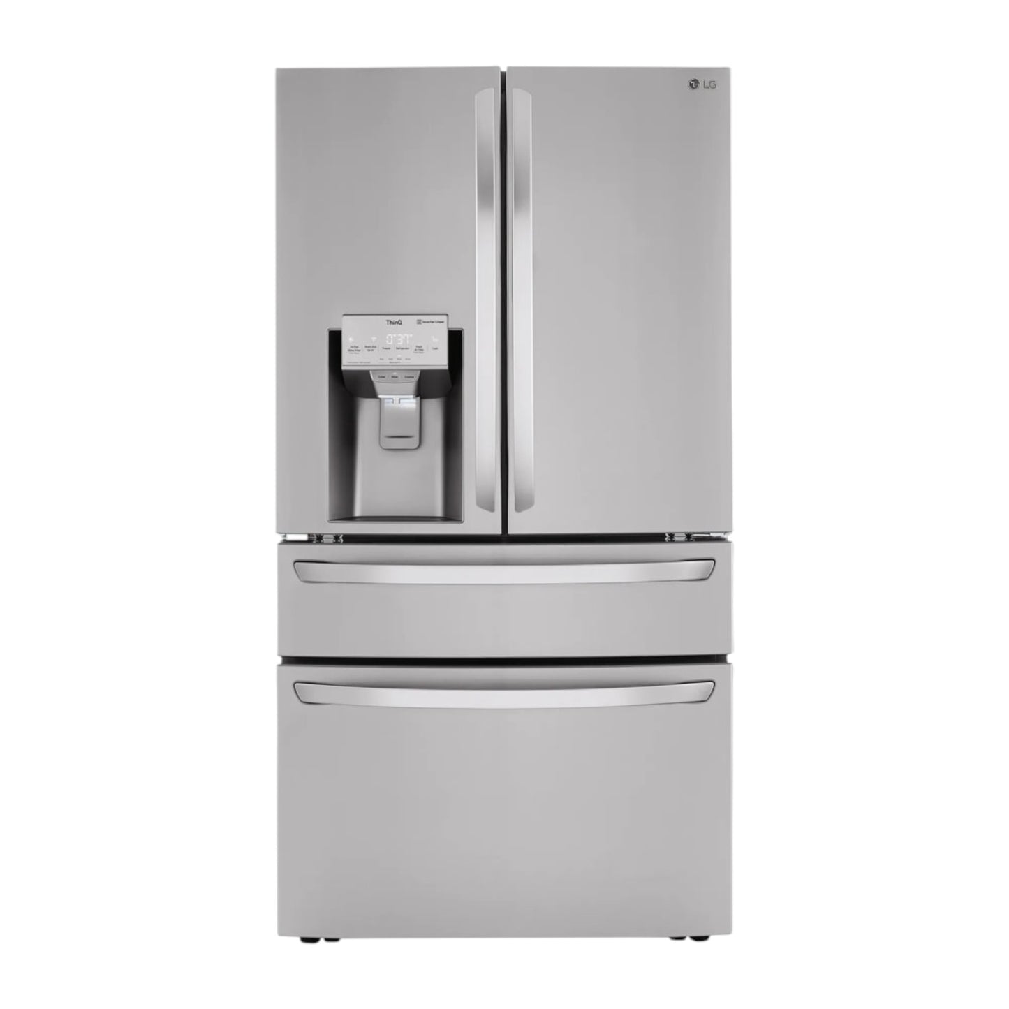 LG 30 cu ft Smart French Door Refrigerator with Full-Convert™ Drawer, Dual Ice Makers & Craft Ice® – Stainless Steel