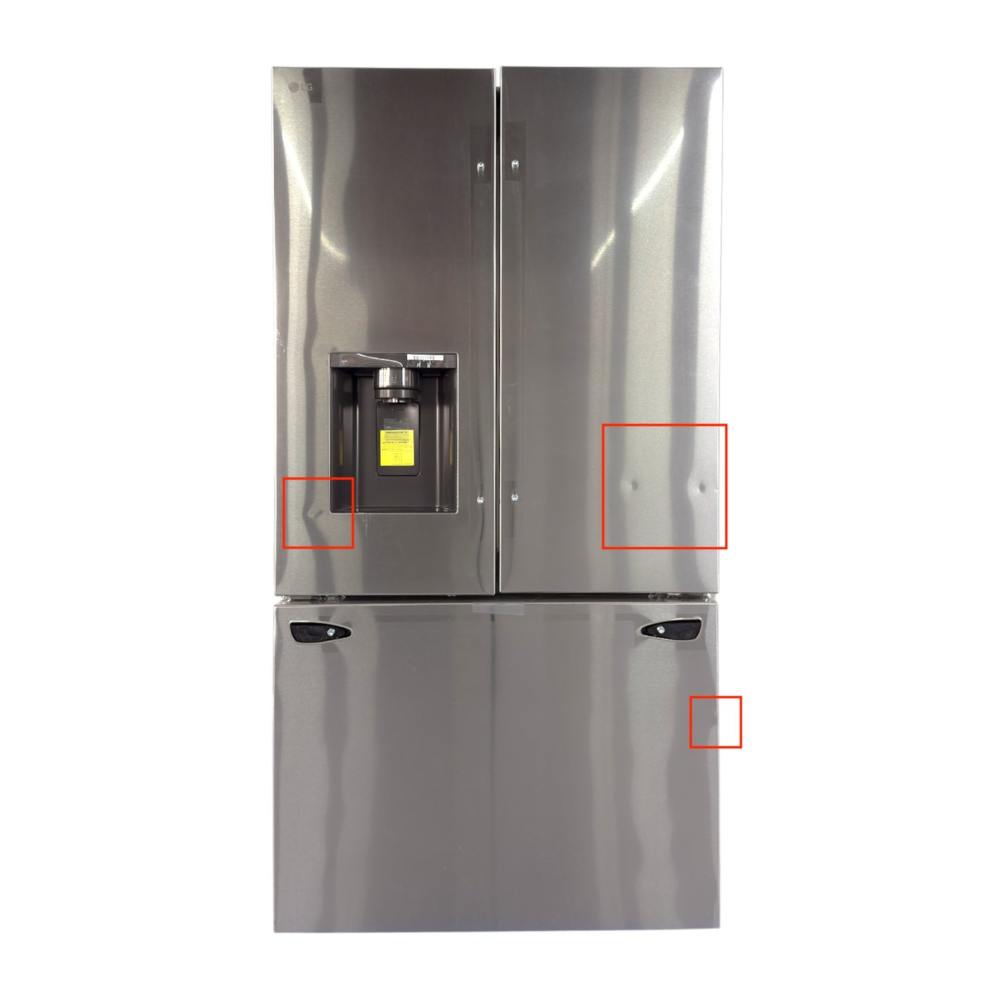 LG 31 cu ft Smart French Door Refrigerator with Dual Ice Makers & Tall External Ice & Water Dispenser – Stainless Steel