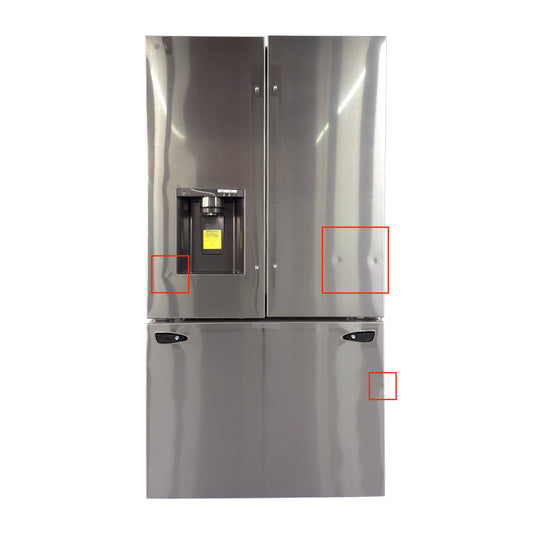 LG 31 cu ft Smart French Door Refrigerator with Dual Ice Makers & Tall External Ice & Water Dispenser – Stainless Steel