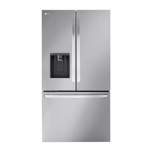 LG 31 cu ft Smart French Door Refrigerator with Dual Ice Makers & Tall External Ice & Water Dispenser – Stainless Steel