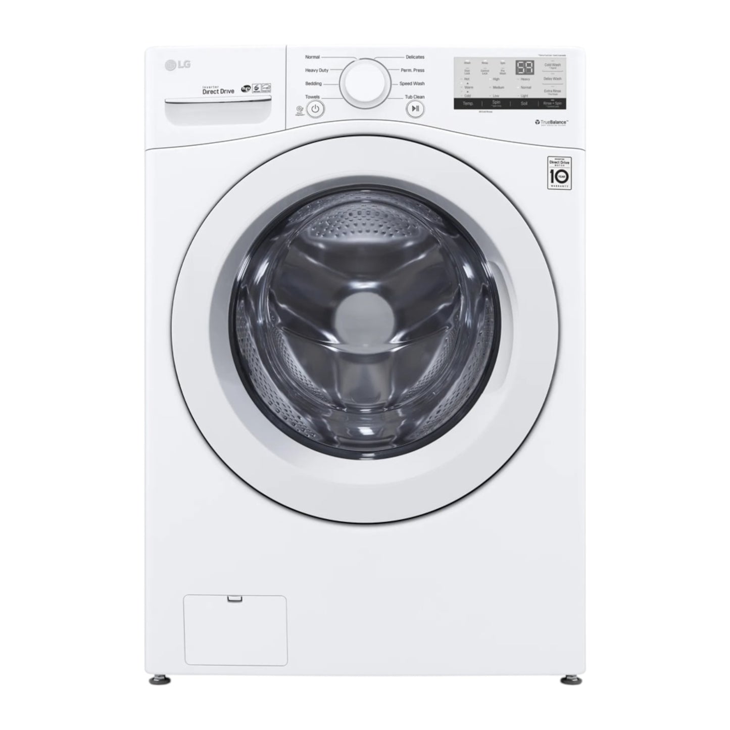 LG 4.5 cu ft Front Load Washer with 6Motion™ Technology & ColdWash™ – White