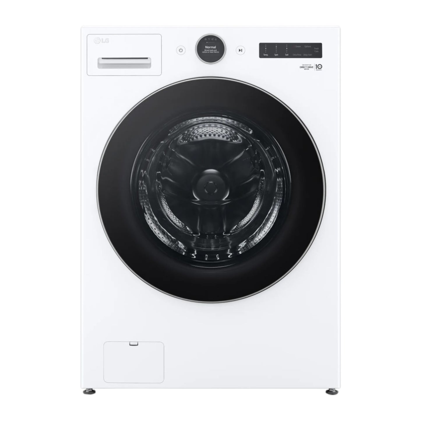 LG 4.5 cu ft Smart Front Load Washer with AI Direct Drive™ & TurboWash™ 360 – White