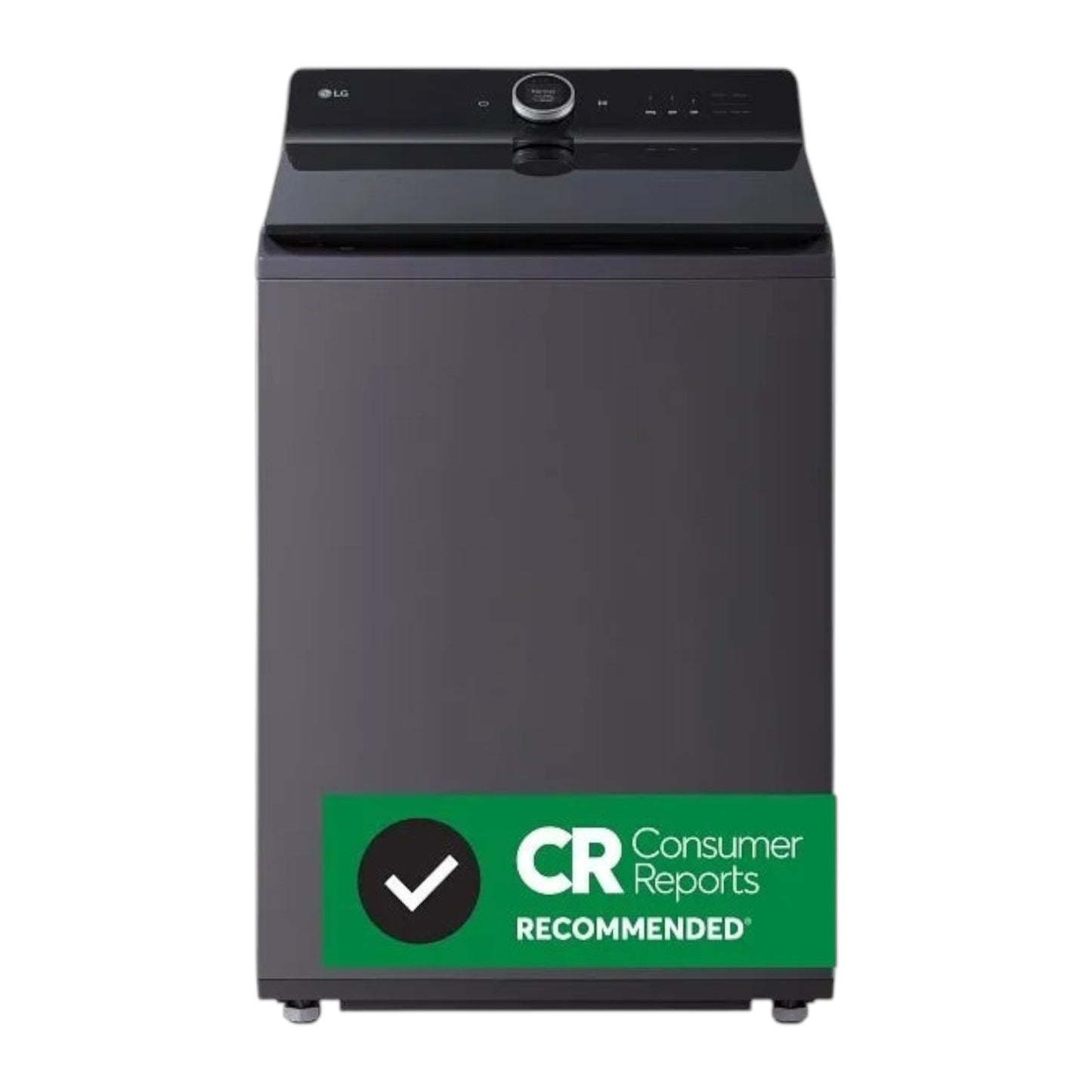 LG 5.5 cu ft Smart Top Load Washer with AI Fabric Sensor, Impeller, ezDispense™ & TurboWash3D™ – Matte Black
