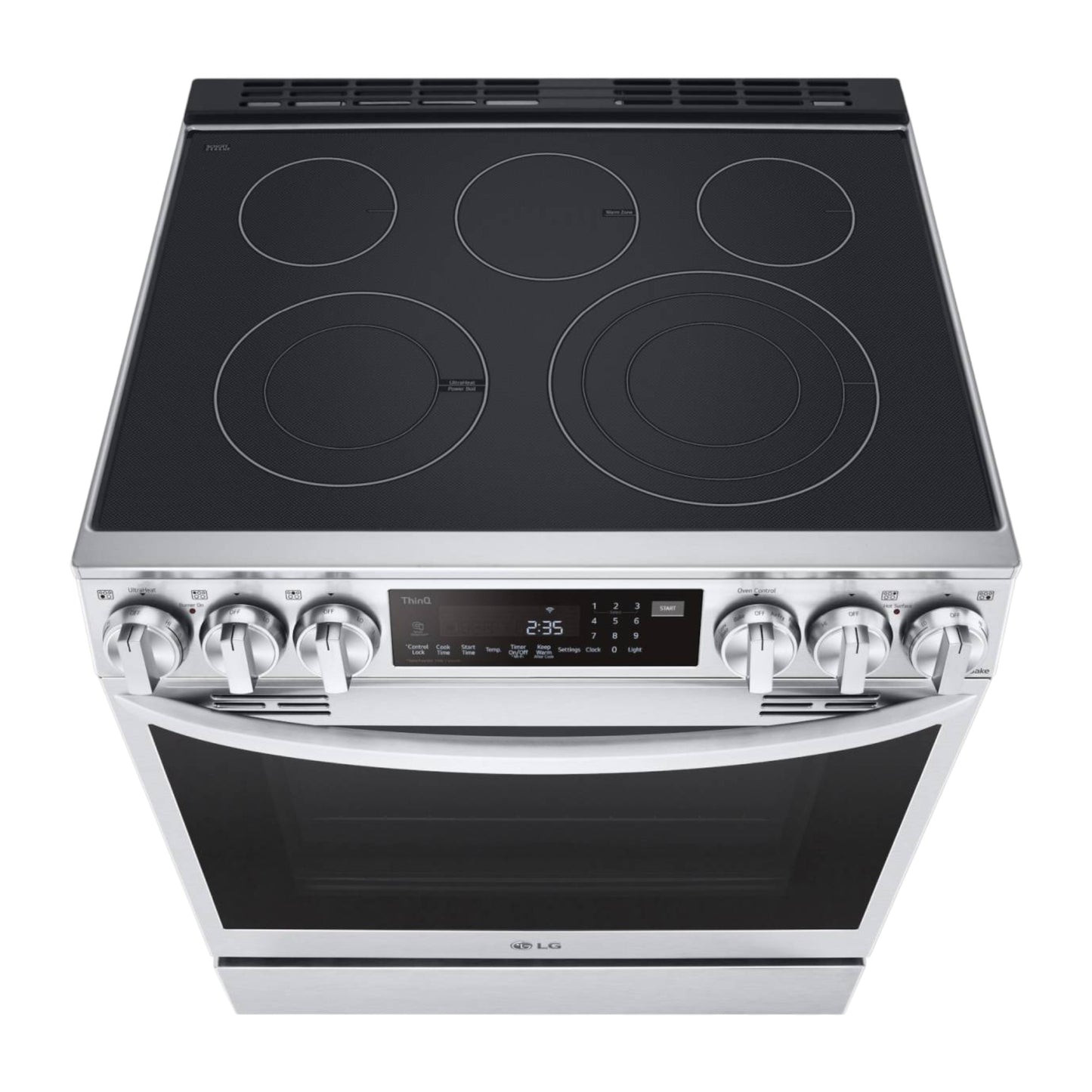 LG 6.3 cu ft Smart Electric Slide-In Range with Air Fry, ProBake Convection® & InstaView® – Stainless Steel
