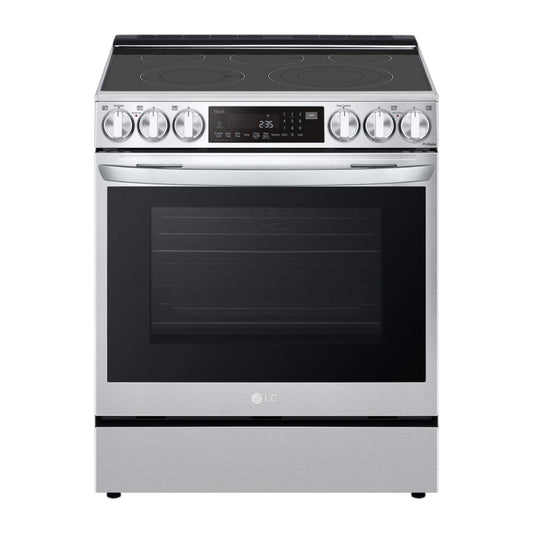 LG 6.3 cu ft Smart Electric Slide-In Range with Air Fry, ProBake Convection® & InstaView® – Stainless Steel
