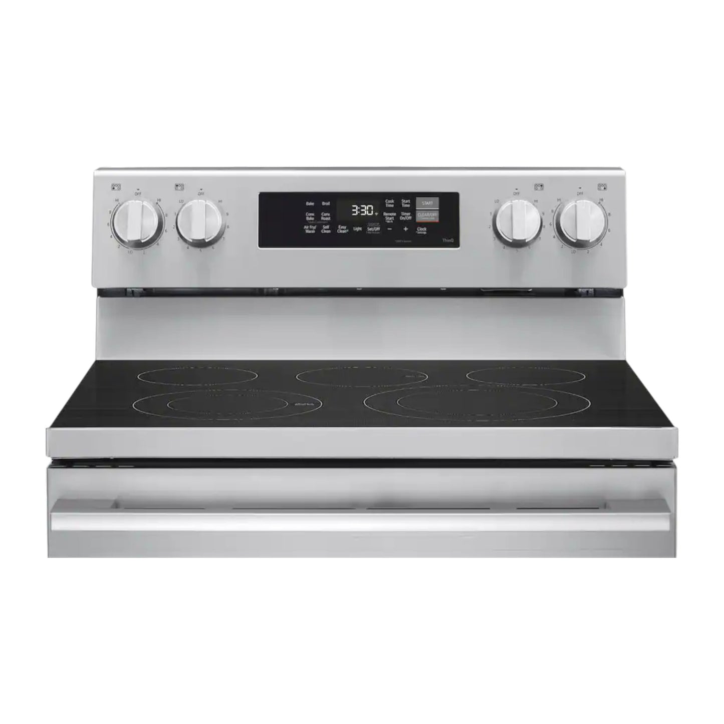 LG 6.3 cu ft Smart Wi-Fi Electric Range with Air Fry & EasyClean® – PrintProof™ Stainless