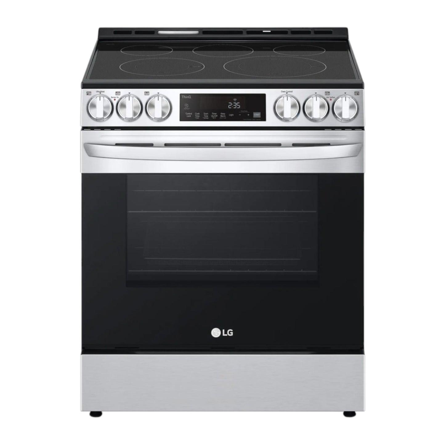 LG 6.3 cu ft Smart Wi-Fi Electric Slide-In Range with EasyClean® & Air Fry – Stainless Steel