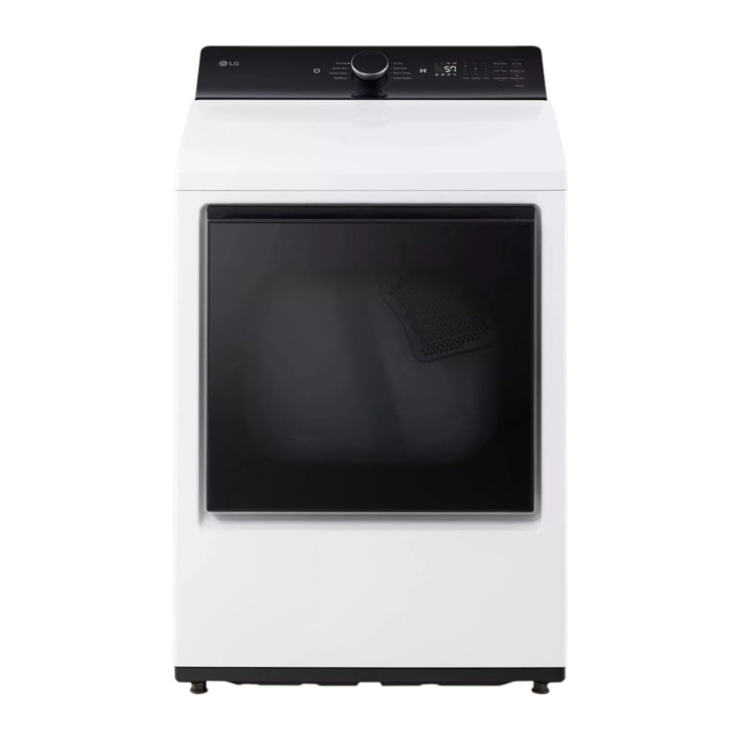 LG 7.3 cu ft Electric Dryer with EasyLoad™ Door and AI Sensing – Alpine White