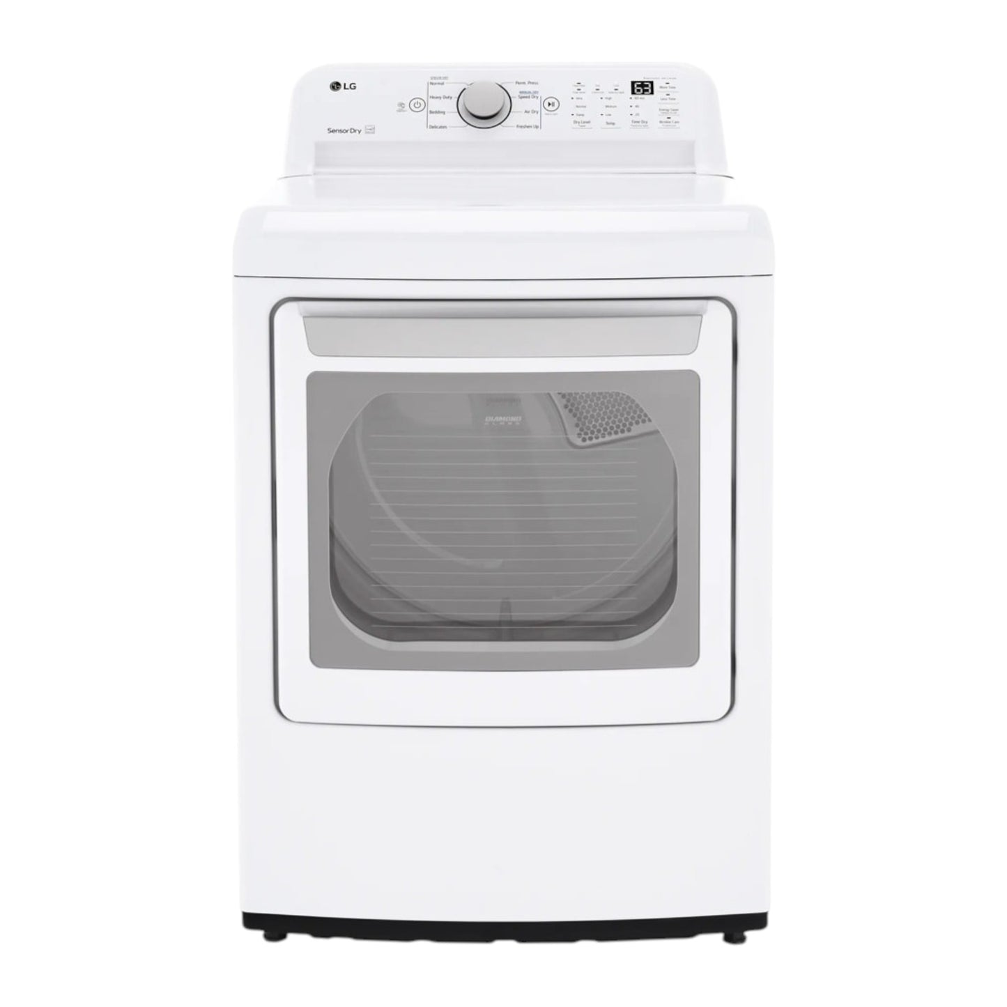 LG 7.3 cu ft Ultra-Large Electric Dryer with Sensor Dry and EasyLoad Door – White