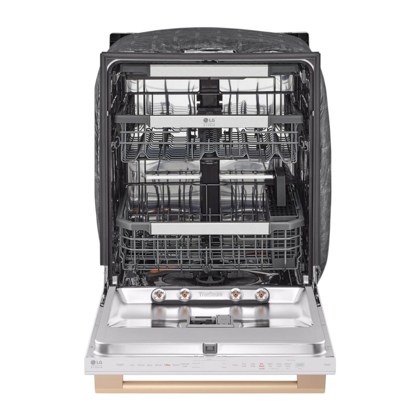 LG STUDIO 24" Built-In Dishwasher with QuadWash® & TrueSteam® – Essence White
