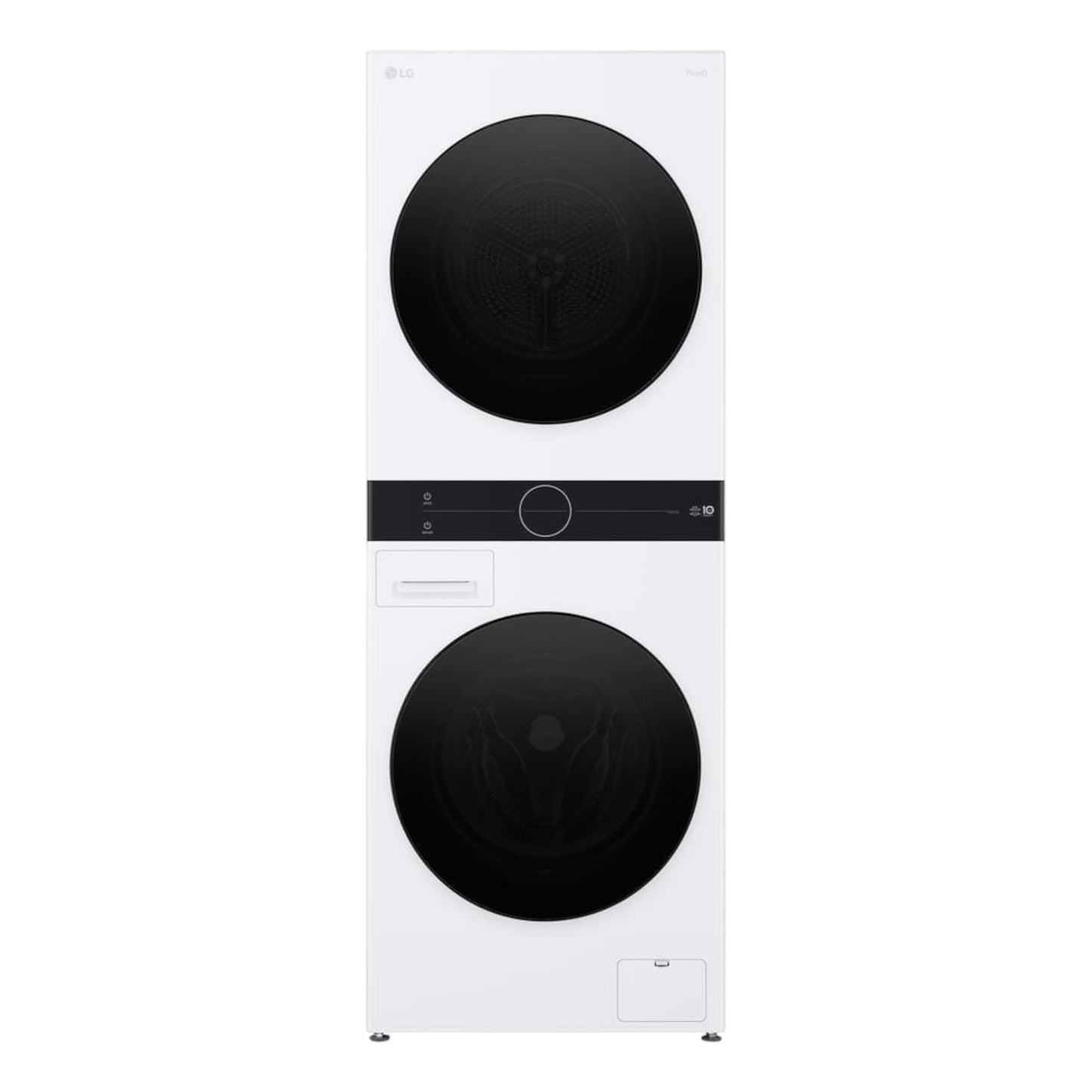 LG WashTower™ Compact 2.4 cu ft Washer & 4.2 cu ft Electric Dryer with Center Control™ – White