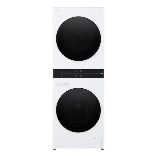 LG WashTower™ Compact 2.4 cu ft Washer & 4.2 cu ft Electric Dryer with Center Control™ – White