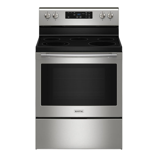 Maytag 5.3 cu. ft. 30-in Electric Range with Steam Clean – Stainless Steel