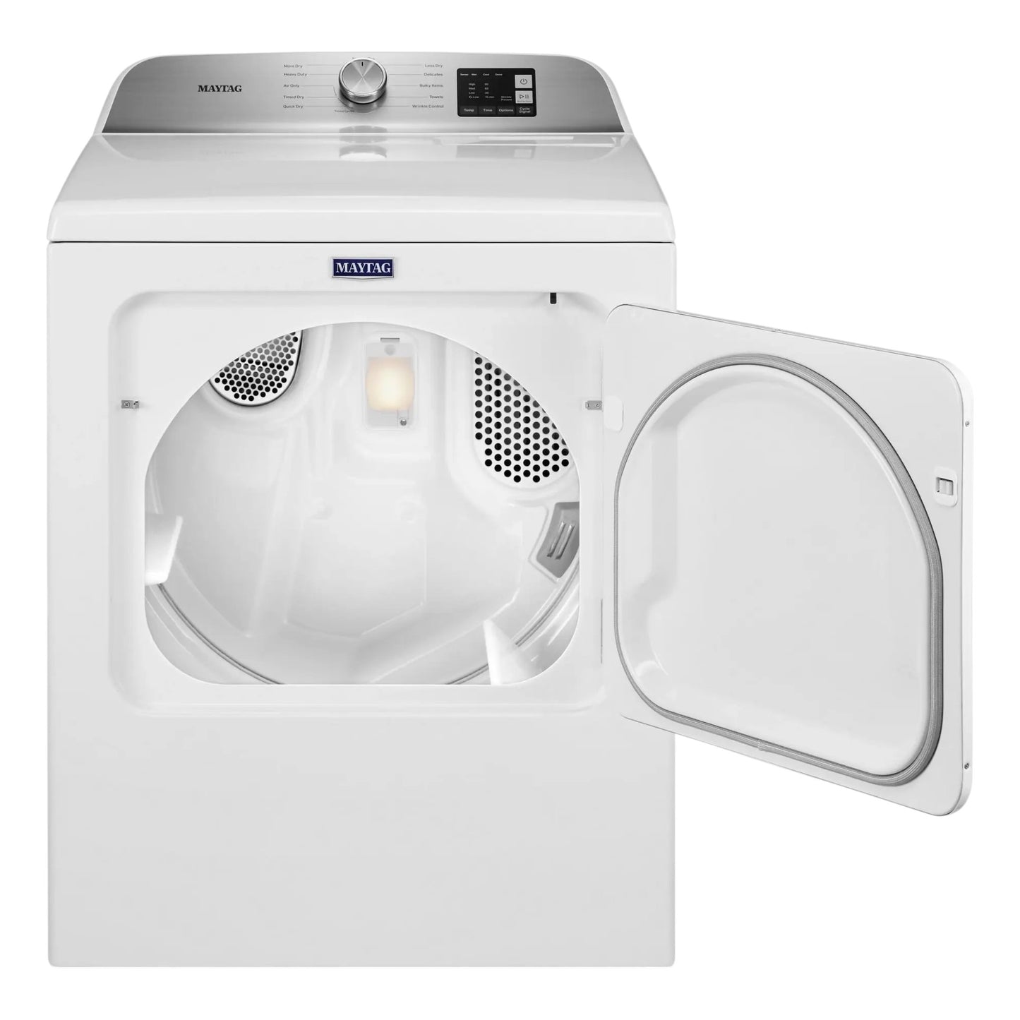 Maytag 7.0 cu. ft. Top Load Electric Dryer with Moisture Sensing – White