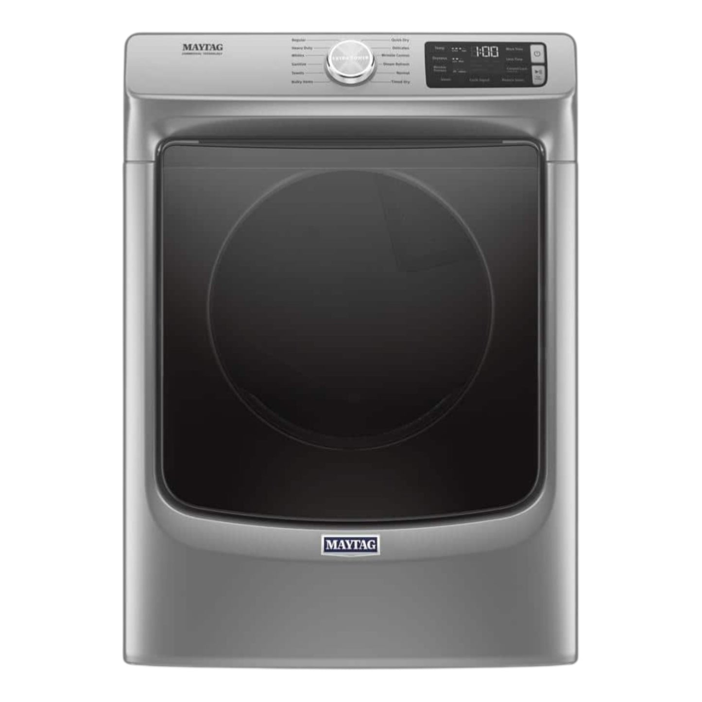 Maytag 7.3 cu. ft. Front Load Gas Dryer with Extra Power Button & Quick Dry Cycle – Metallic Slate