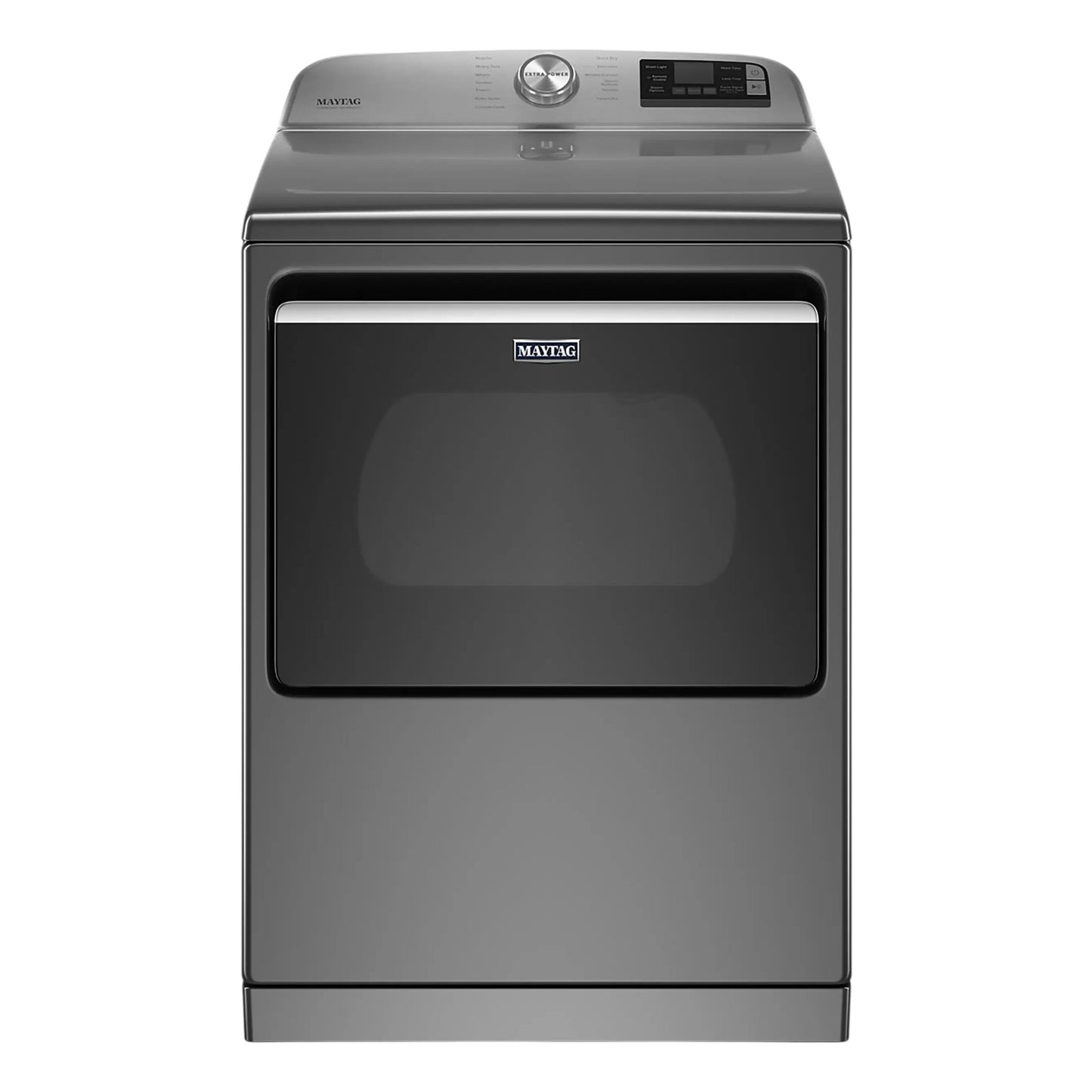 Maytag 7.4 cu. ft. Smart Top Load Electric Dryer with Extra Power – Metallic Slate