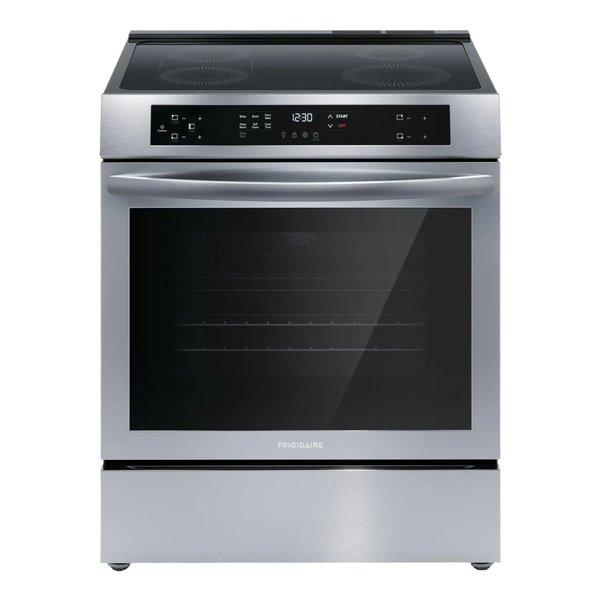 Noboxy Frigidaire Gallery 30-inch stainless steel freestanding induction range with digital touch control panel
