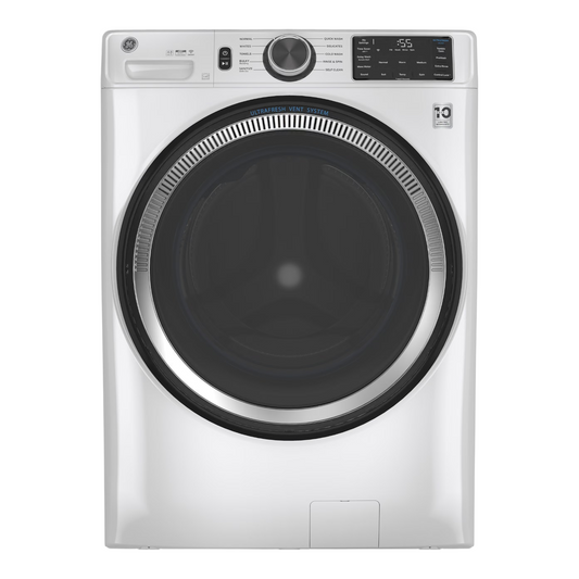 Noboxy GE 4.8 cu. ft. white smart front load washer with UltraFresh Vent System and digital control panel