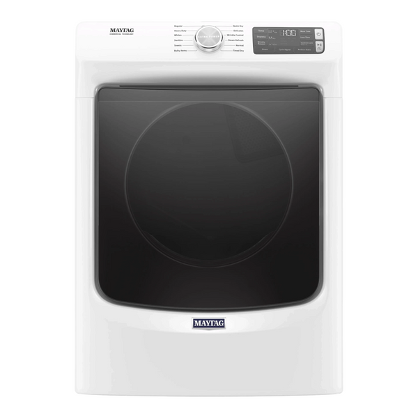 Noboxy Maytag 7.3 cu. ft. white front load electric dryer with Extra Power button and digital control panel