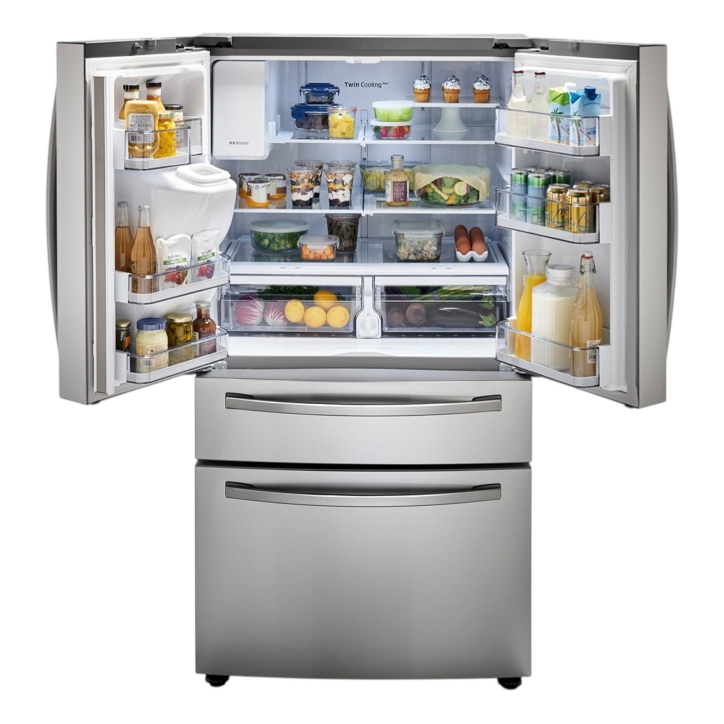 Samsung 28 cu. ft. 4-Door French Door Refrigerator with External Ice & Water Dispenser – Fingerprint Resistant Stainless Steel