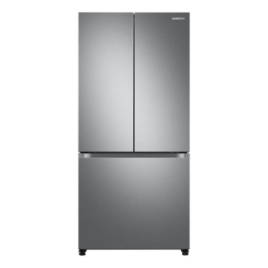 Samsung 33-in 18 cu. ft. Smart Counter Depth 3-Door French Door Refrigerator – Fingerprint Resistant Stainless Steel