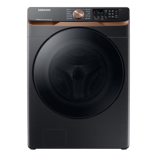 Samsung 5 cu. ft. Smart Front Load Washer with Super Speed Wash & Steam – Brushed Black