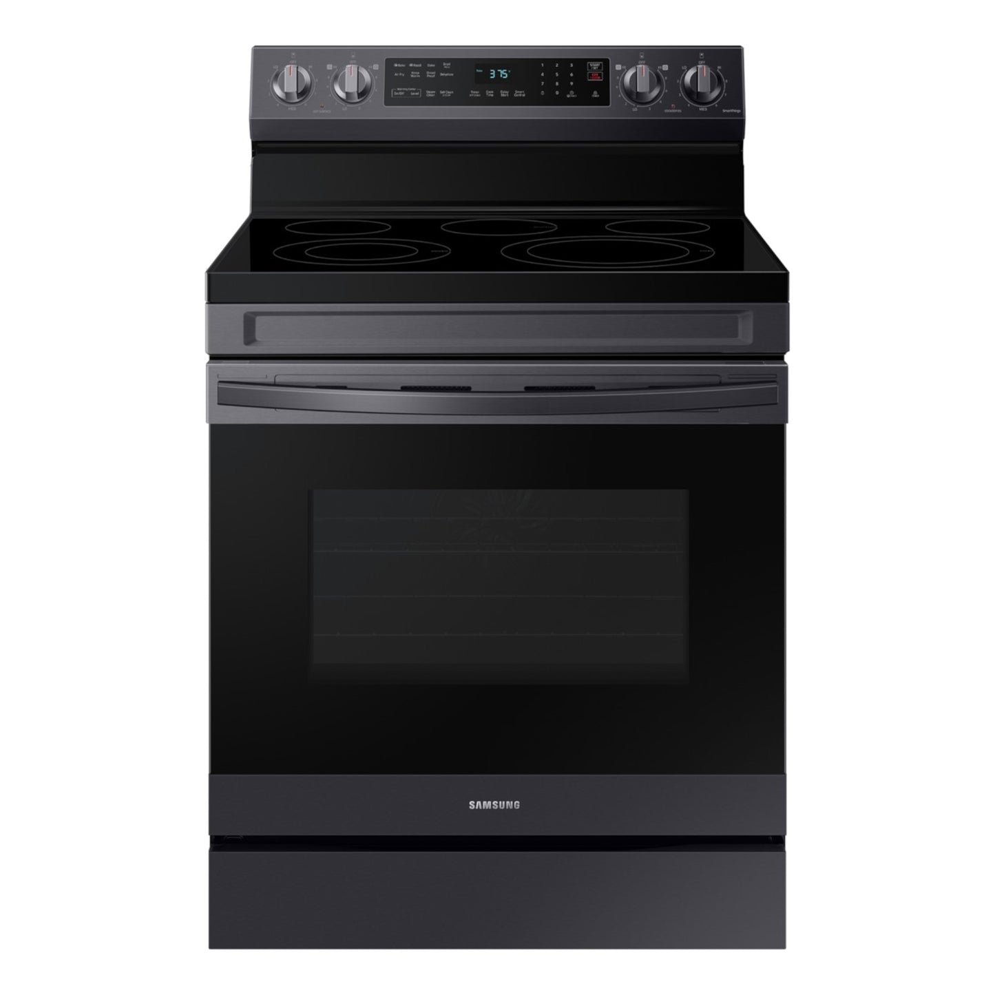 Samsung 6.3 cu. ft. Smart Freestanding Electric Range with No-Preheat Air Fry & Convection – Black Stainless Steel