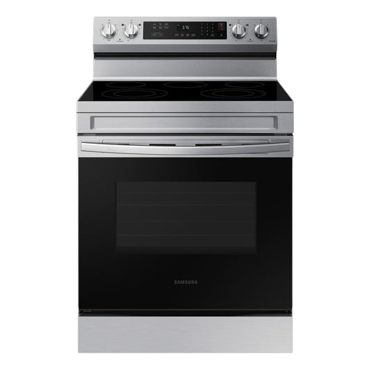 Samsung 6.3 cu. ft. Smart Freestanding Electric Range with Rapid Boil™ & Self Clean – Stainless Steel