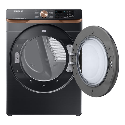 Samsung 7.5 cu. ft. Smart Electric Dryer with Steam Sanitize+ & Sensor Dry – Brushed Black