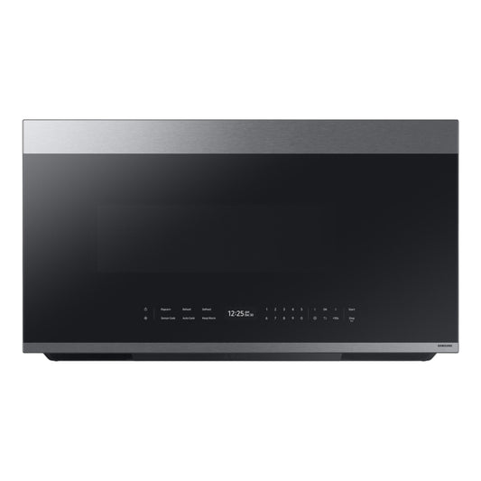 Samsung Bespoke 2.1 cu. ft. Over-the-Range Microwave with Auto Dimming Glass Touch Controls – Fingerprint Resistant Stainless Steel