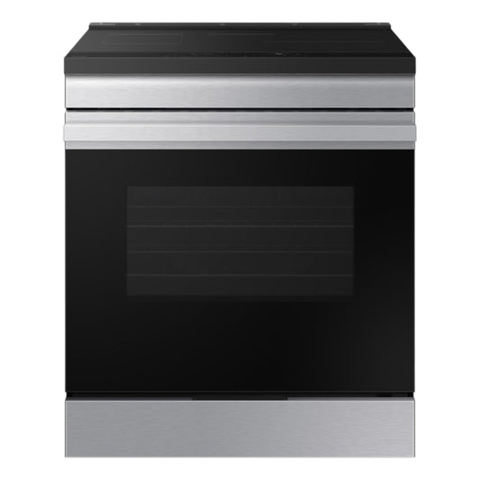 Samsung Bespoke 6.3 cu. ft. Smart Slide-In Induction Range with Anti-Scratch Glass Cooktop – Stainless Steel