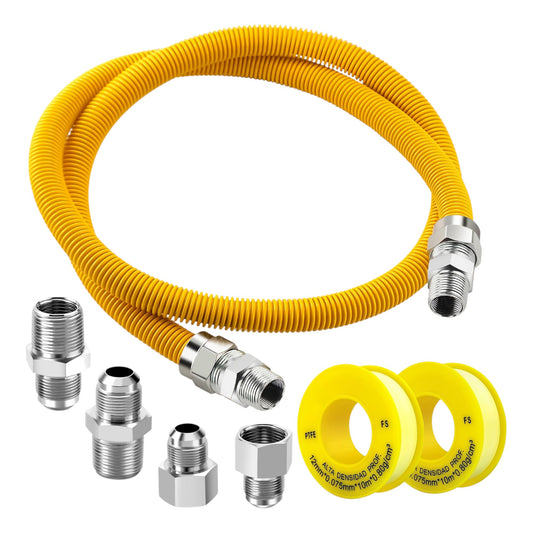 Stainless Steel Gas Dryer Installation Kit