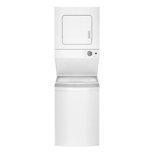 Whirlpool 1.6 cu. ft. 24-Inch Wide Electric Stacked Laundry Center with 6 Wash Cycles and AutoDry™ – White
