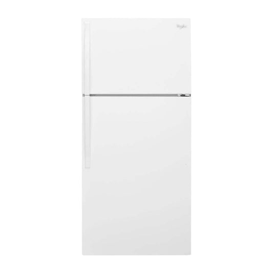 Whirlpool 14 cu ft Top-Freezer Refrigerator with Adjustable Shelves & Clear Crisper – White